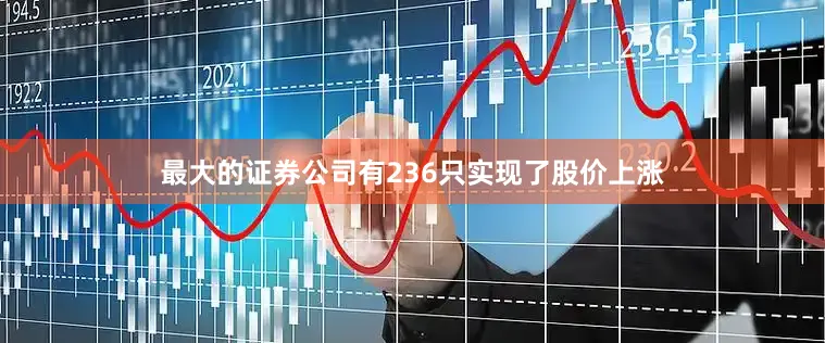 最大的证券公司有236只实现了股价上涨