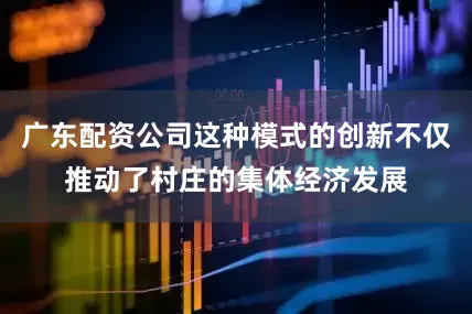 广东配资公司这种模式的创新不仅推动了村庄的集体经济发展